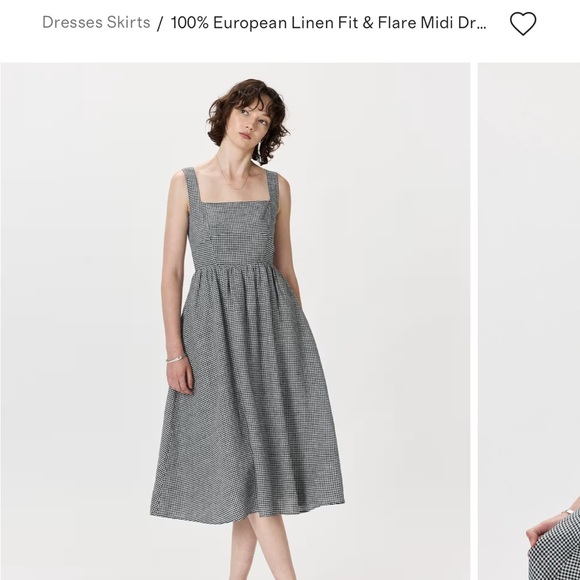 Quince Black & White Gingham Dress - Picture 10 of 10